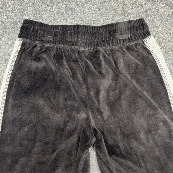 Xersion Velour Jogger Pants Girls XS 6-6X Black White Color Block Drawstring New - Picture 5 of 9